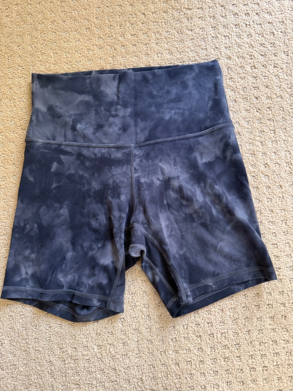 lululemon athletica Align HR Short 5” - Diamond Dye Size 6 Tie-Dye Black Gray